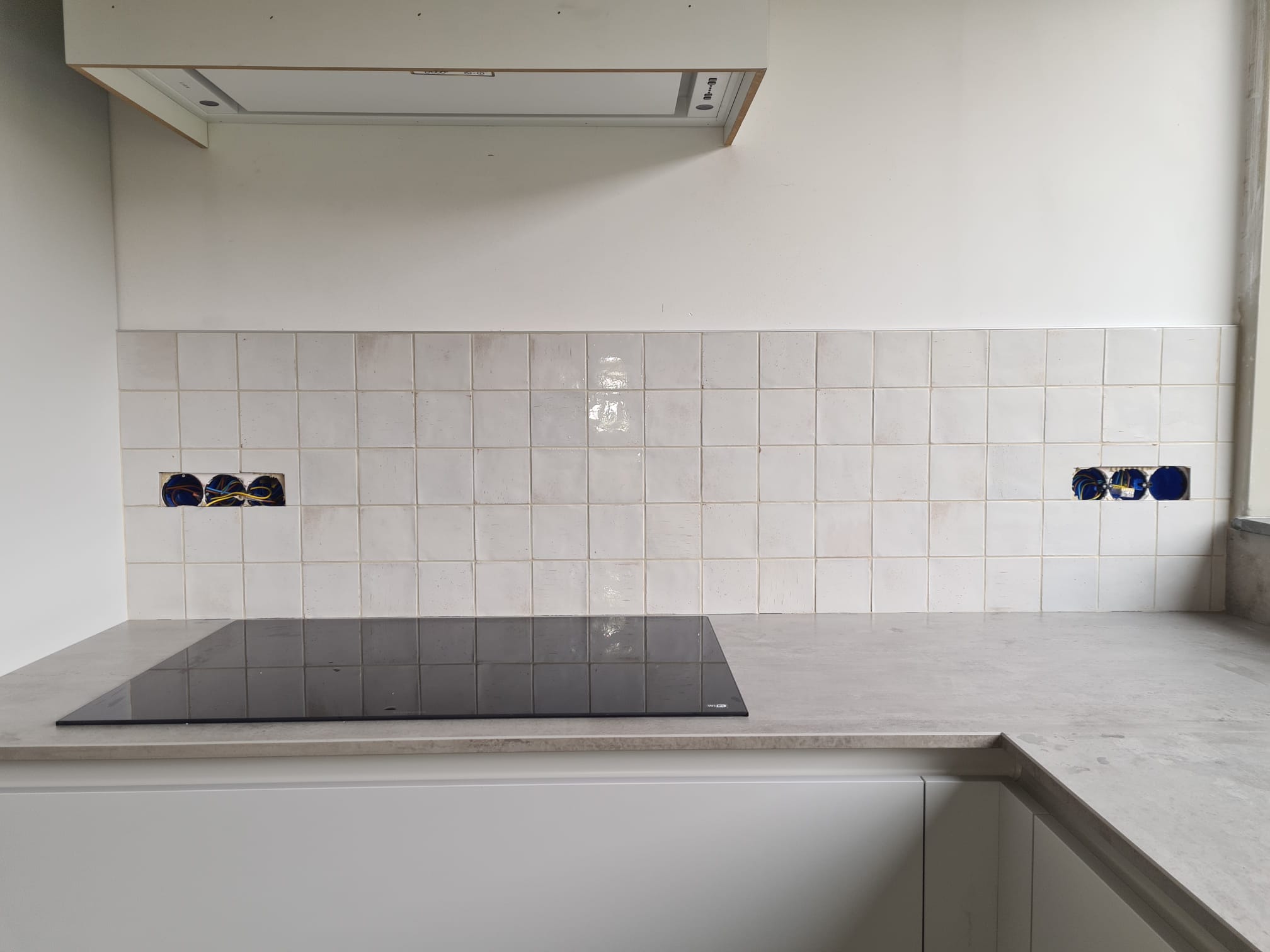 Vierkante tegels keuken
